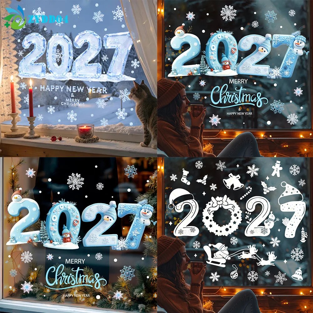 ● 2027 새해 크리스마스 창문 스티커 양면 동일한  - Snowflake Window Decal 리뷰 및 가격