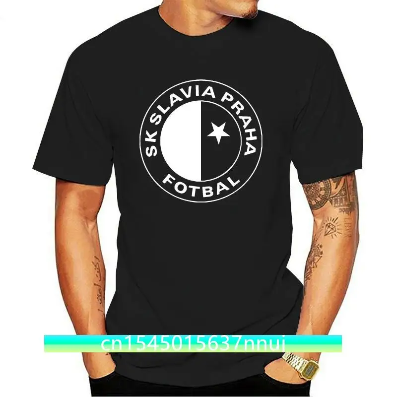 

New Bitter Cooffee 2021 Sk Slavia Praha T Shirt Czech Republic Prague 100% Cotton Quality Print T-Shirt For Men Plus Size S-5xl