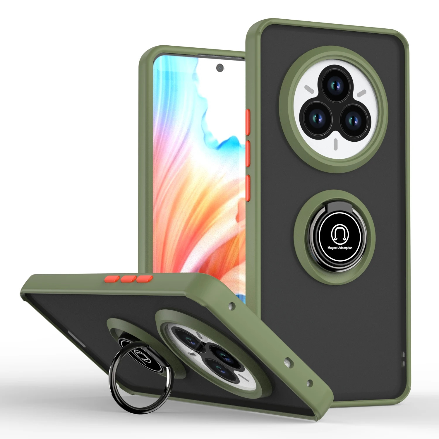 غطاء حماية بقوس دوران 360 درجة لهاتف Realme 14 Pro 5G حافظة مغناطيسية للسيارة Realme 14 Pro Plus هاتف Fundas Para Realme 14 Pro #1