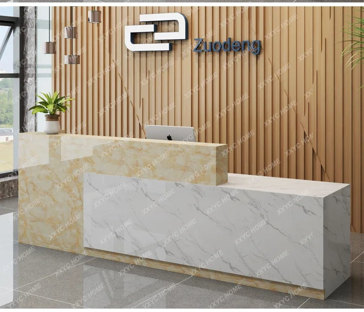 Company front desk reception desk checkout page counter simple modern   convenience store clothing store small bar table