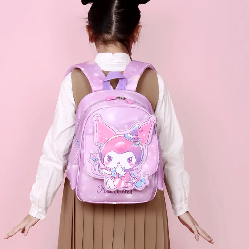 

Cartoon Backpack Sanrios Kuromi Hello Kittys Boy Girl Cute Child School Bag Large Capacity Student Oxford Cloth Bags for Woman