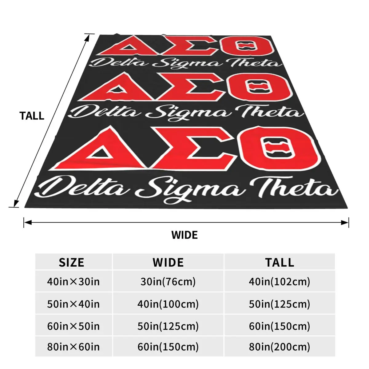Delta Sigma Theta Sorority Paraphernalia 1913 Blankets Flannel Sofa Throw  Lightweight for Home Travel Throws Bedspread Quilt