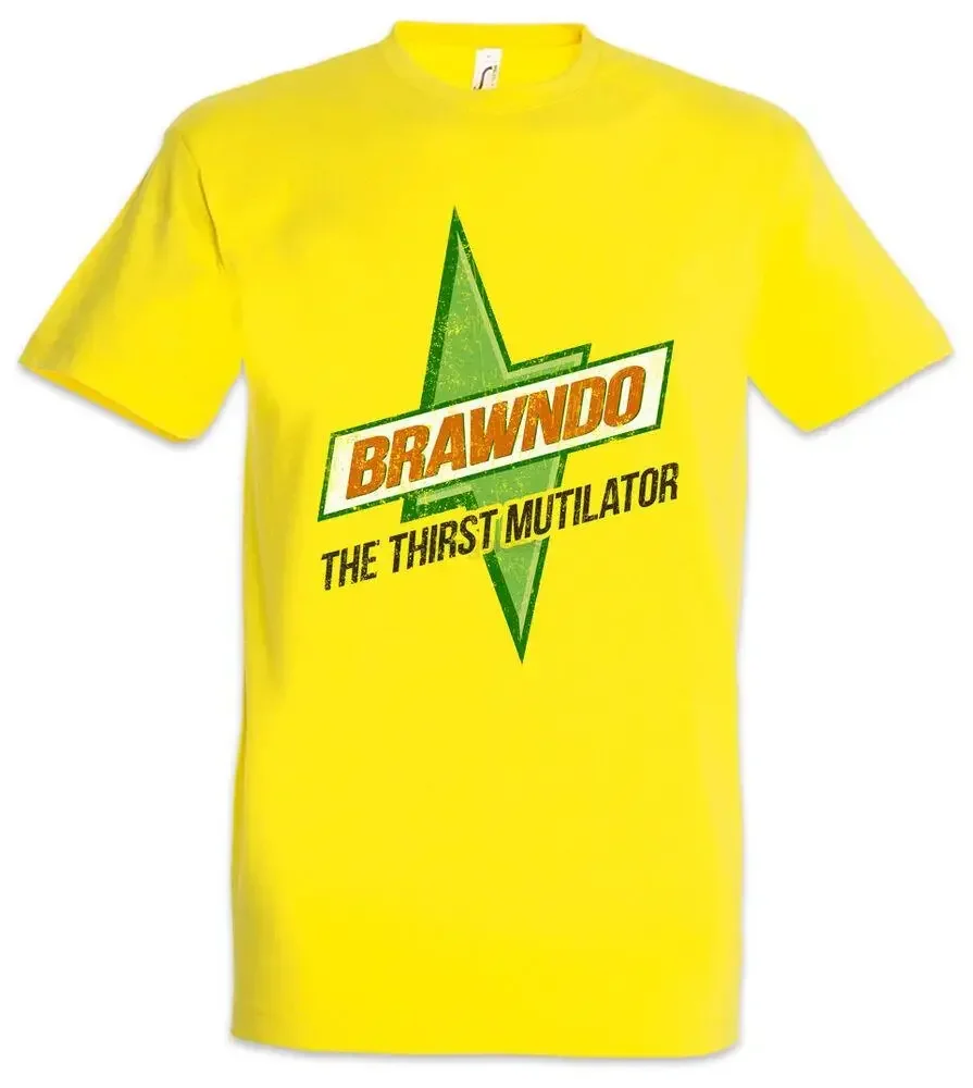 BRAWNDO T-SHIRT Sign Limo Logo Company Thirst Mutilator Idiocracy Drink Drink