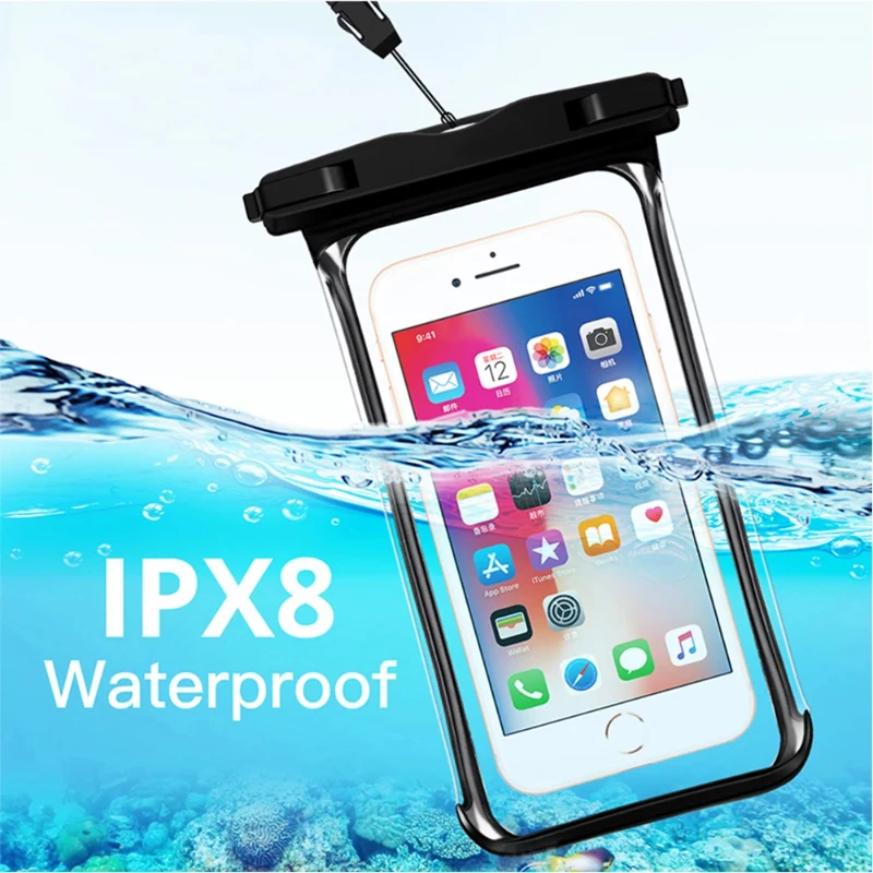 Waterproof Phone Case Swimming Water Proof Bag Universal Underwater Mobile Phone Protector Pouch PV Cover For iPhone Samsung