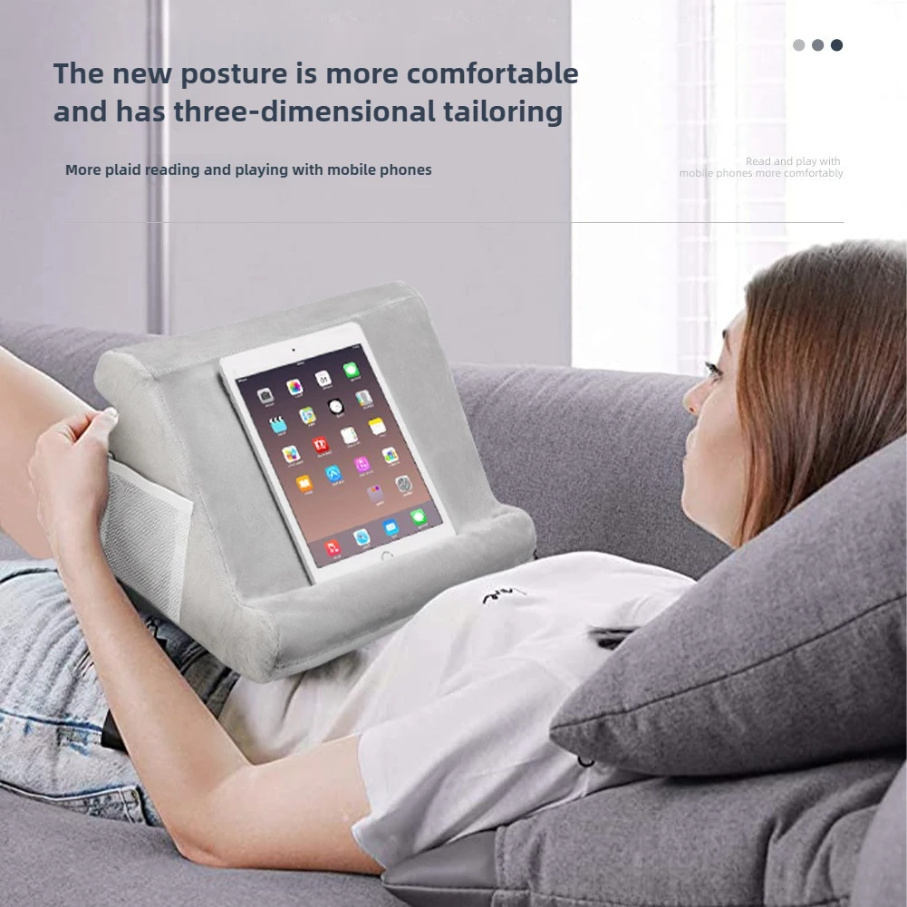 Reading Pillow Pad Tablet Stand Multi Angle Soft Pillow Reading Stand Mobile Phone Holder