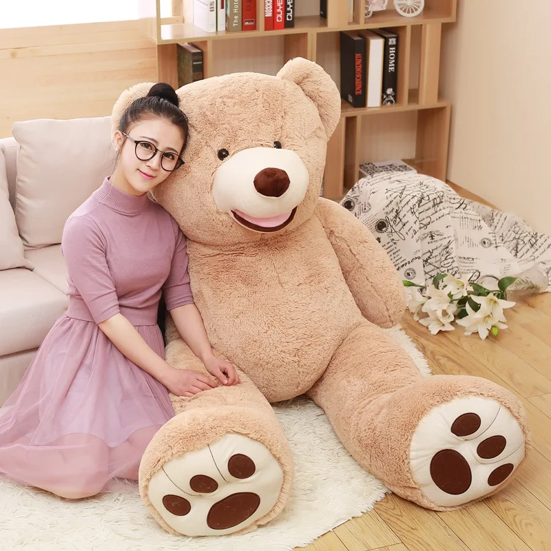 

[Funny] 260cm Huge big America bear Stuffed animal teddy bear cover plush soft doll pillow cover ( without stuff ) baby toys