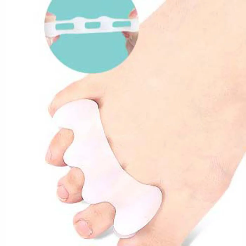 Three Pores Toe Separators Toe Valgus Protector Curved and Deformed Toes Toe Spacers SEBS Feet Valgus Corrector Toe Splitter