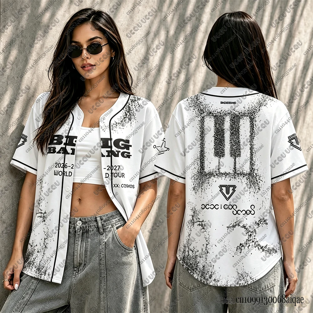 Koreanische Kpop 2026 World Tour Baseball-Trikots für Frauen Big Bang 20. Jubiläum Mesh-Sport-Baseball-Trikots Y2K Konzert-Trikot – Detail 10