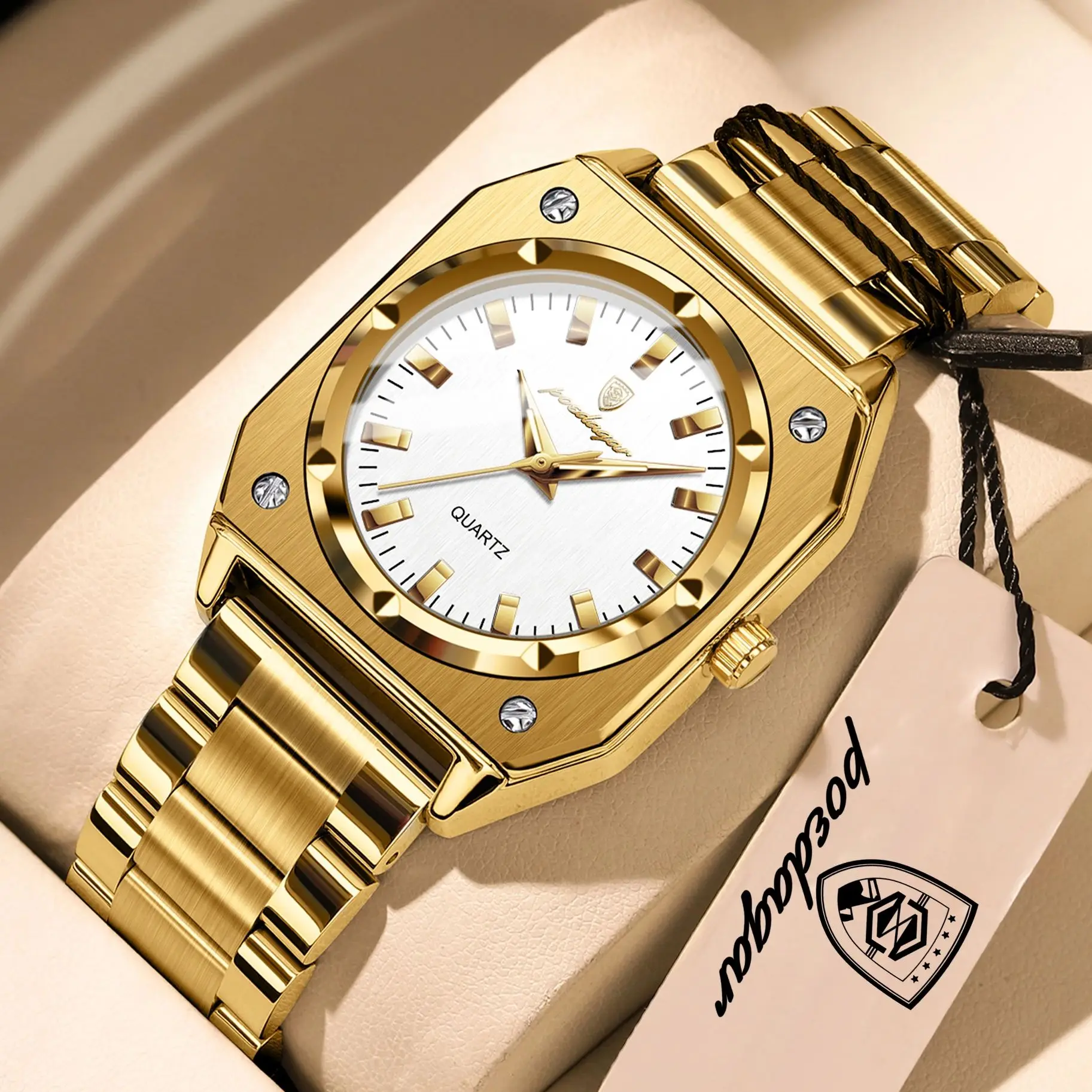 POEDAGAR Luxury Brand Ladies Wristwatch Waterproof Stainless Steel Luminous Women's Watch Fashion Quartz Watches For Woman Reloj