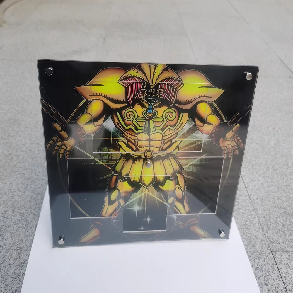 TAKARA TOMY Yu Gi Oh Anime Charakter Karte Ziegel Display Stand DIY Acryl Ziegel Exodia Der Verbotene Eine Alte Ägyptische Skript Keine Karte Spielzeug 4