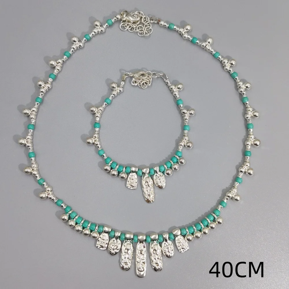 

A niche high-end two-piece set with versatile daily temperament, necklace and bracelet can be wholesale