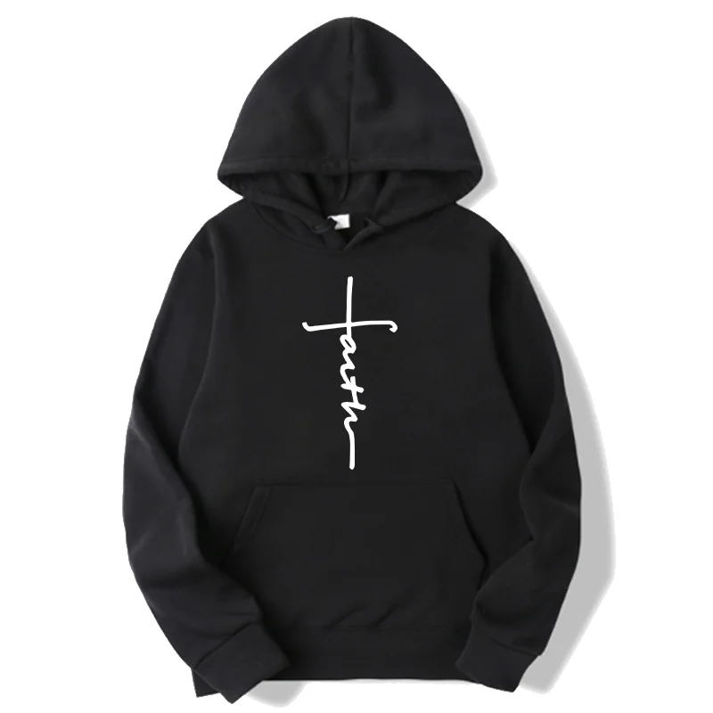 

Faith Print Sports Hoodie Men Woman Fashion Casual Cool Hoodies Hooded Sweatshirts Harajuku Pullovers Tracksuit Unisex Clothing