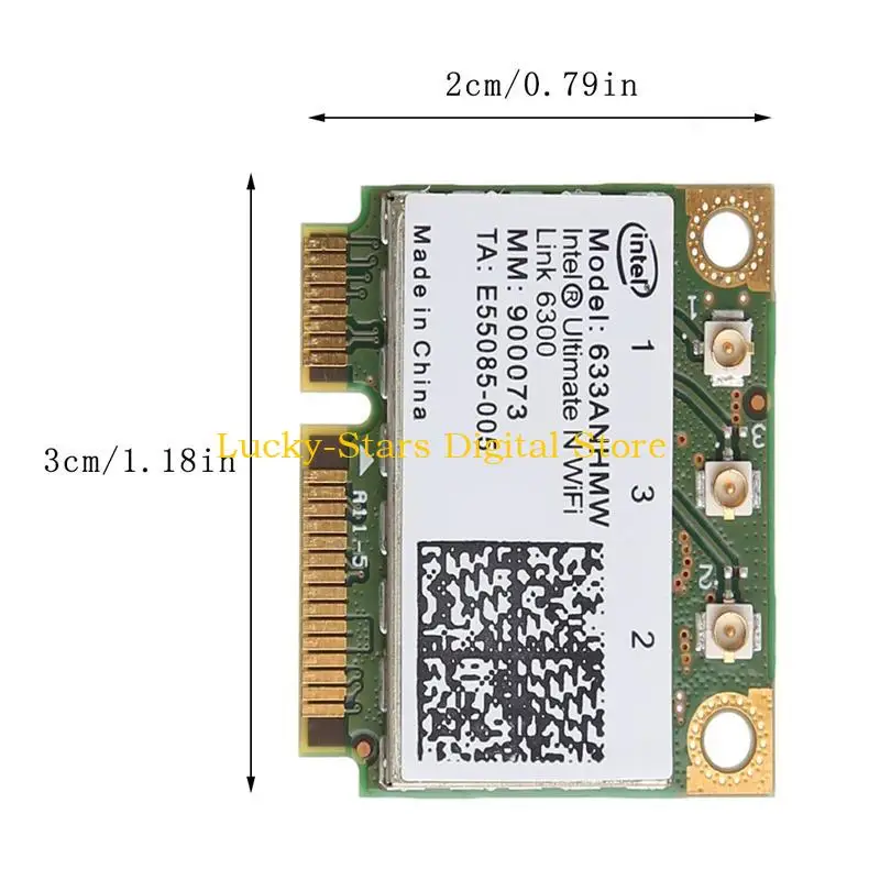 

T3EE Half Pci-e Card 450Mb Mini Wifi Adapter for Inte 633ANHMW Dual Band 450M