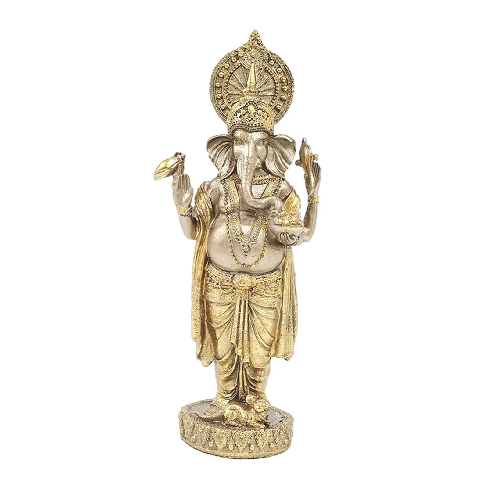 Elephant Buddha Statue Crafts Sculpture Resin Collectible Figurine Figurine Ganesh Statue Desk Decoration Home Decoration