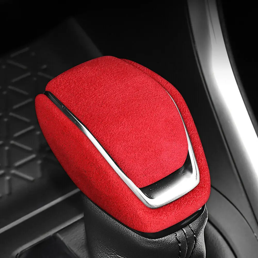 

Car Interior Suede Gear Shift Knob Cover For Toyota RAV4 Highlander Crown Kluger Decal Sticker