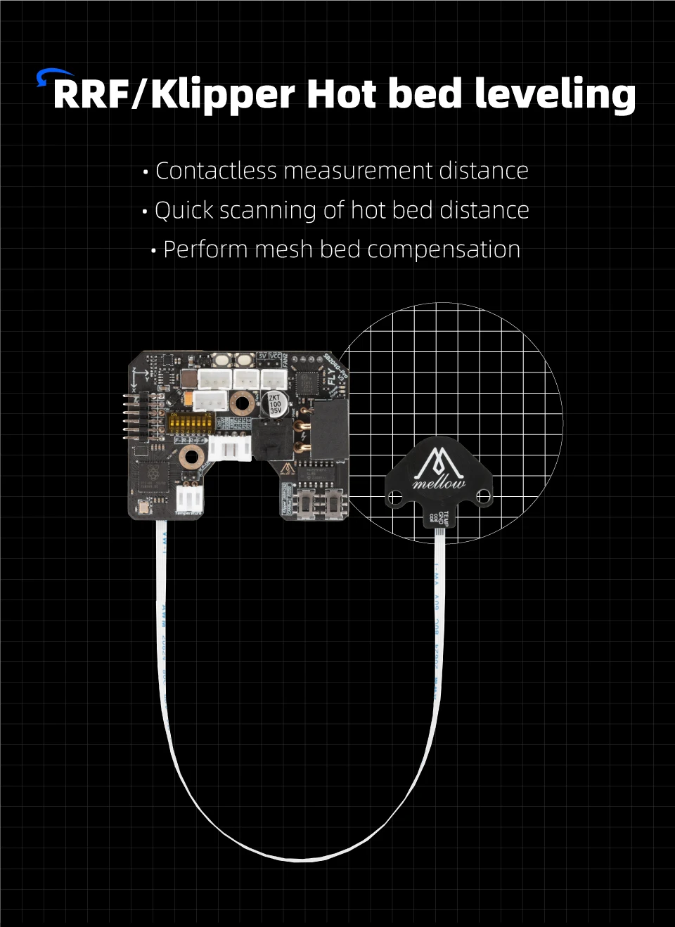 Mellow Fly-SB2040 V3 Board für Voron 2.4 R2 Trident Stealthburner CW2 Extruder Klipper RRF Eddy Canbus HeadTool PT1000 / PT100 – Detail 11