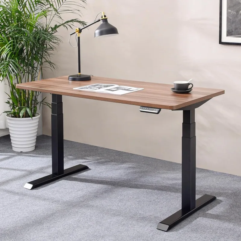 Tier Legs Dual Motor Standing Desk Frame Sit Stand up Height Adjustable Desk Base for Home and Office (Black)