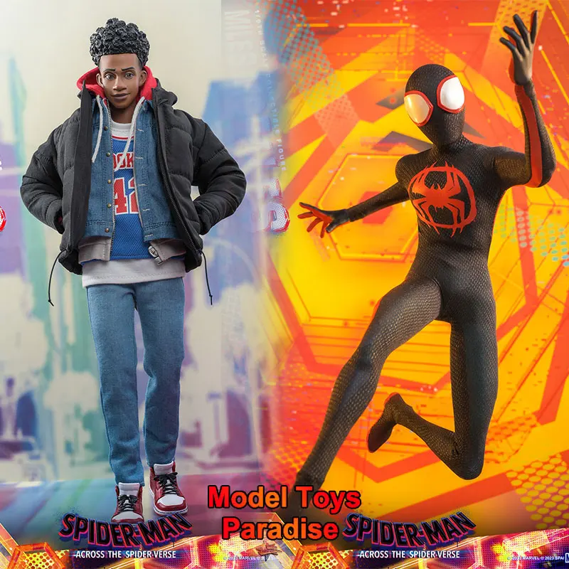 

HotToys MMS710 1/6 Collectible Toys Ultimate Spider-Man Across the Spider-Verse Super Hero Soldier 12'' Action Figure Model Gift
