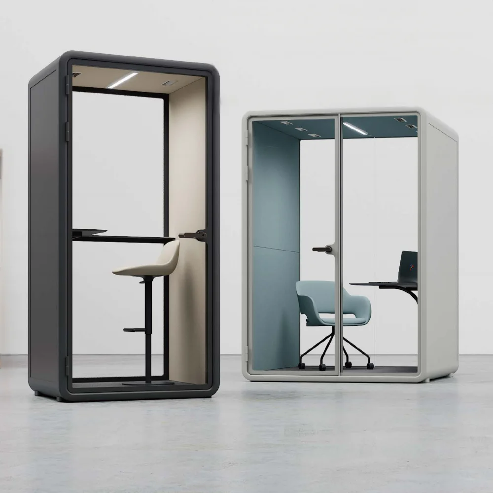 Customized Modern Color Modular Cabin Noise Reduction Acoustic Silent Studio for Office Building for Vocal Telephone Booth Pod