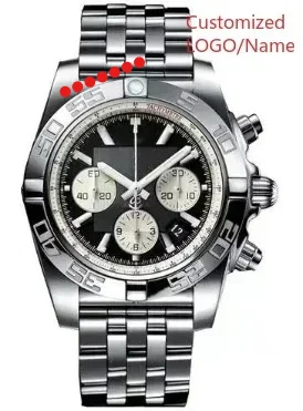 

GT9 Store Customized Watch Fashion Sport Quartz Watch for Men Chronograph Sapphire Glass Silver Rose Rotating Bezel