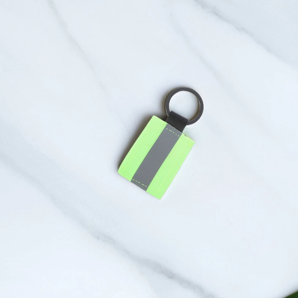 

5 Pcs Reflective Keychain Keychains for Backpack Double Sided Nylon Reflector Pendant Zipper Reflectors