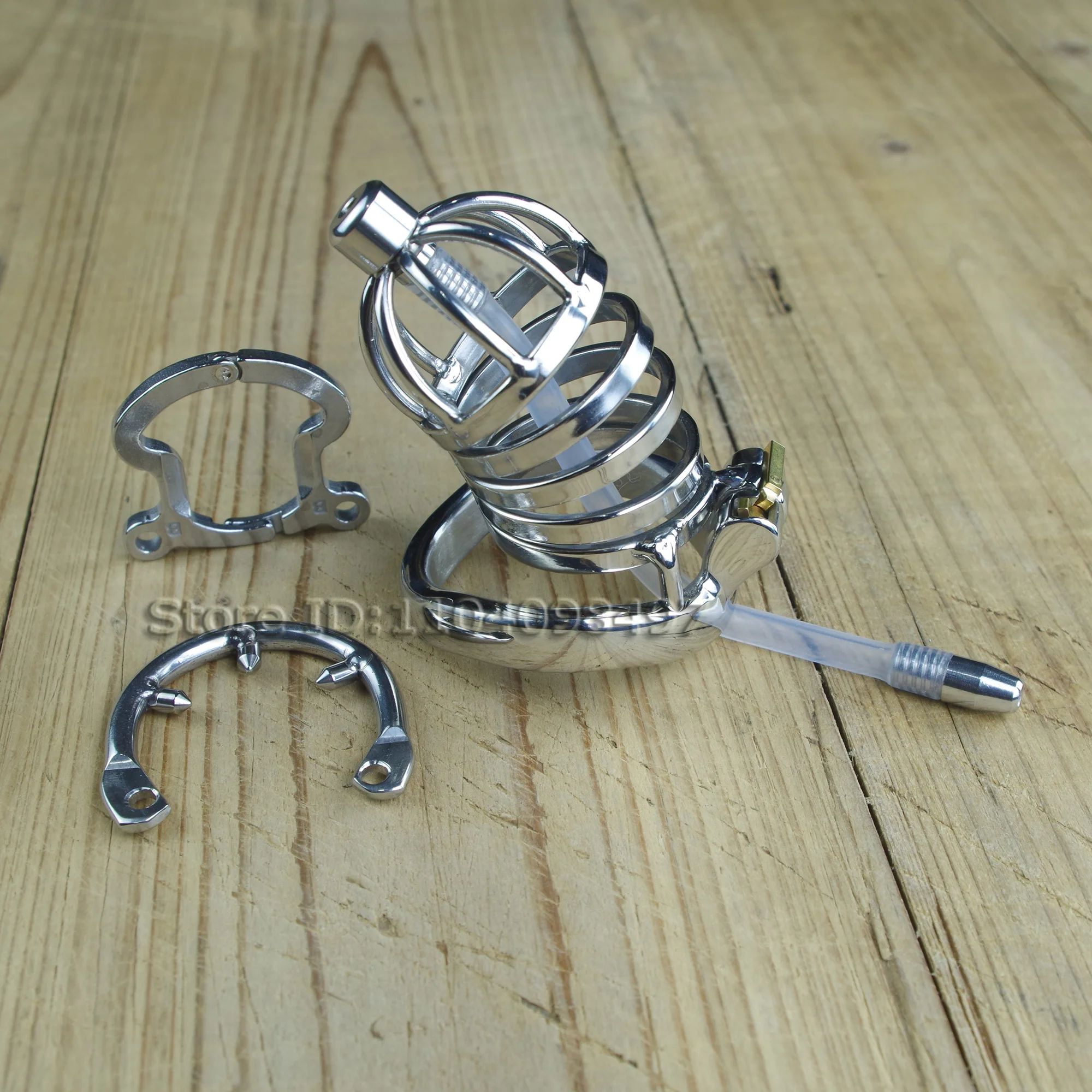 Long Chastity Cage With Urethral Tube Stainless Steel Penis Secure Cage Male Chastity Device