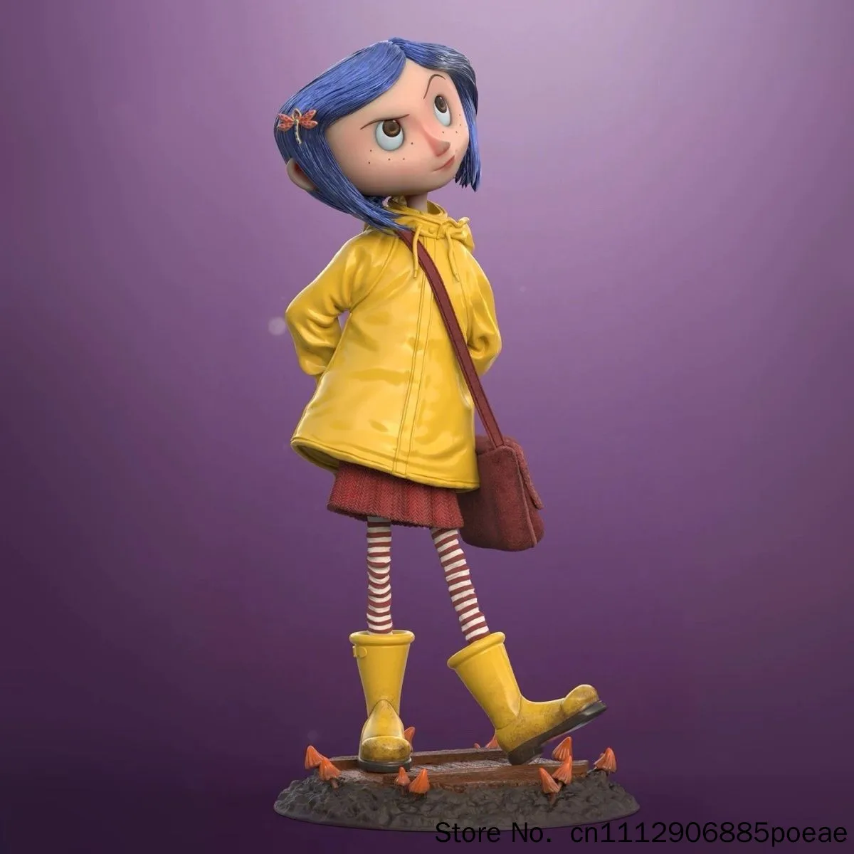 Coraline Movie Merch Figurine Ornament Q Version Cartoon Desktop Decoration Fan Gift Collectible Doll Model view 5