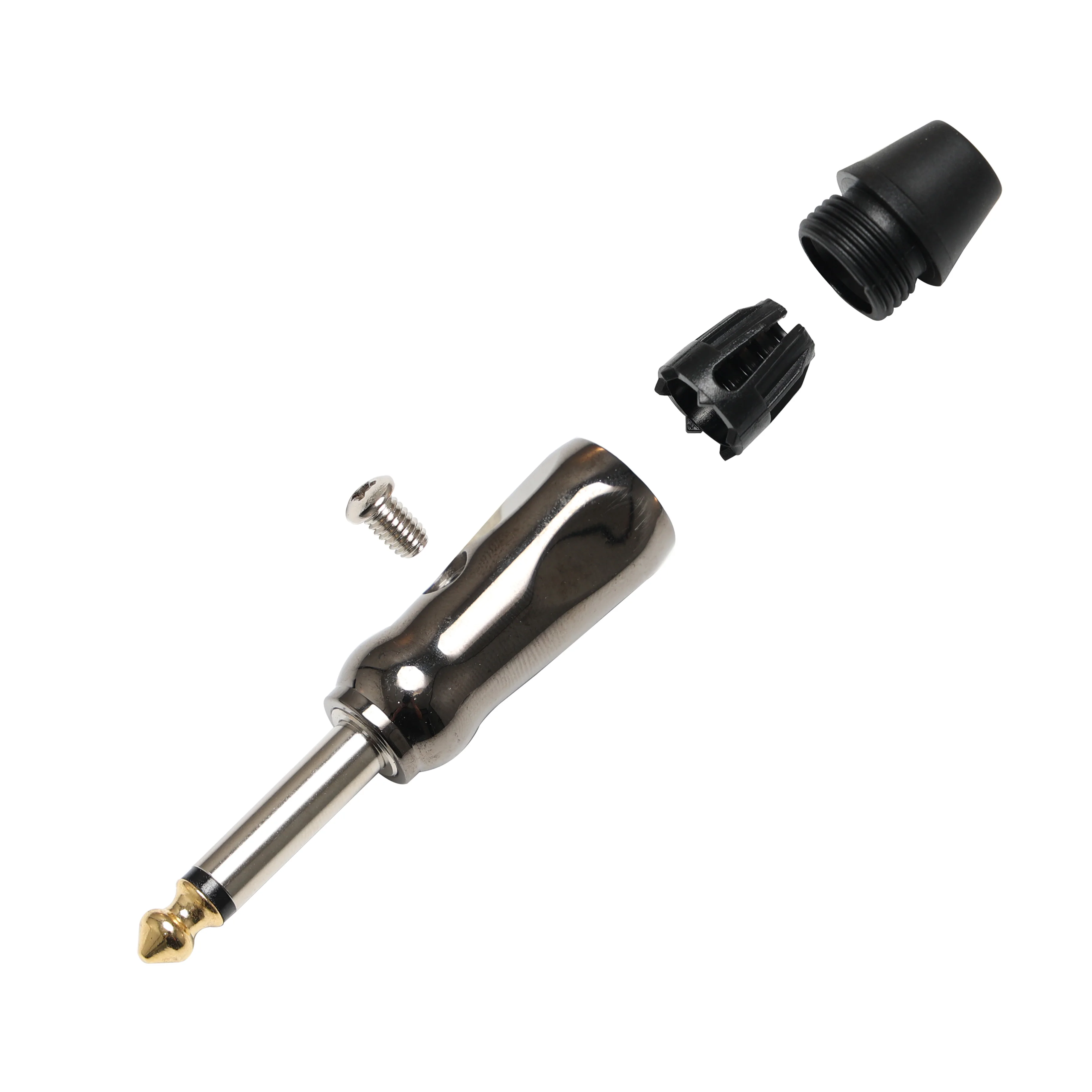 MKF 10Pcs Solderless DIY 6.35mm 1/4