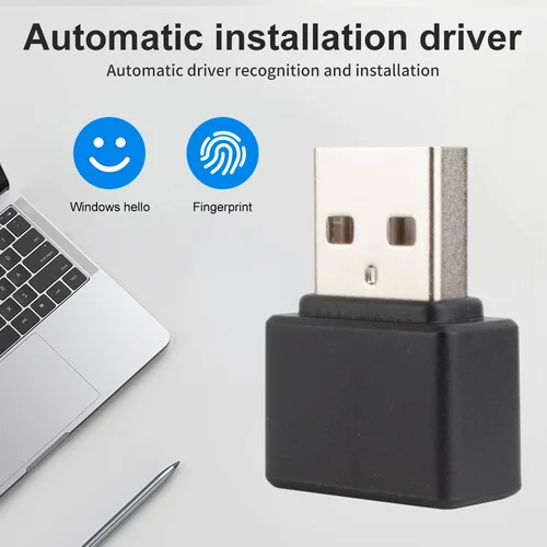 Imagen 2 del producto Mini dispositivo de reconocimiento de huellas dactilares Windows 10 11 Hello, escáner biométrico USB/tipo C, módulo Lector de huellas dactilares para PC y portátil