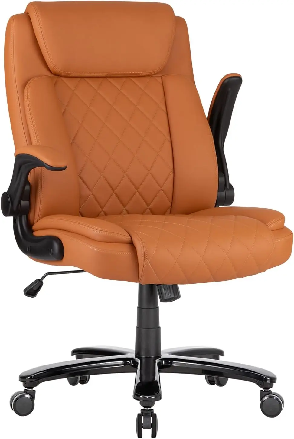 

Ergonomic Executive Office Chair 400Lbs Home Desk Leather Chair With Adjustable Flip-Up Armrests, Conference Room Chairs, Wide