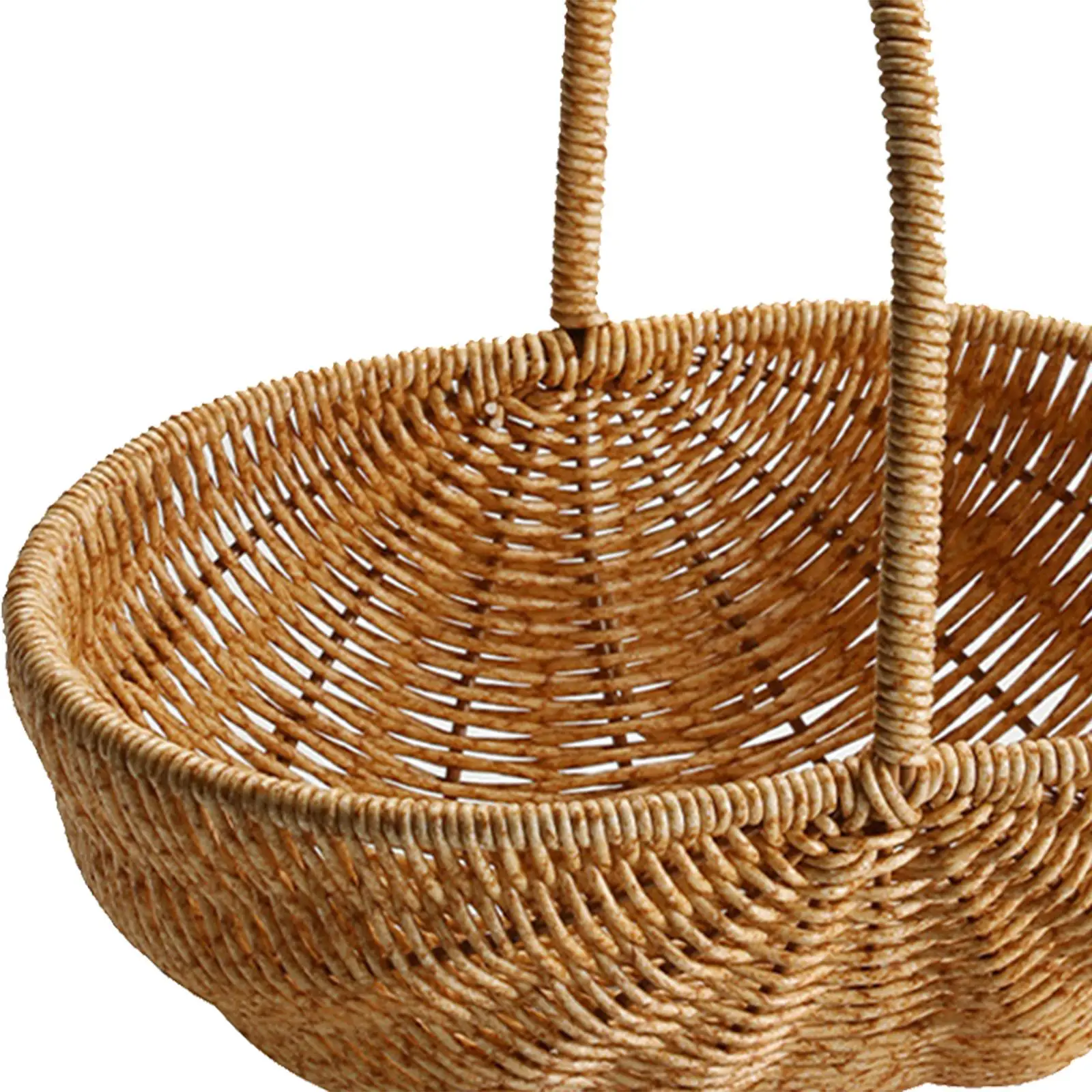 

Basket Rustic Flower Basket Decorative Flower Girl Baskets with Handle Vegetables Holder Basket for Picnic