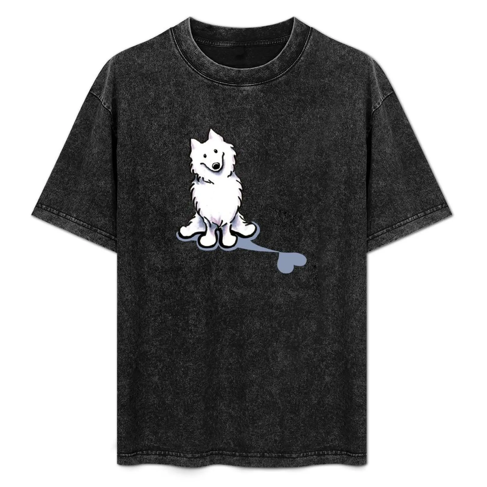 

Футболка Samoyed Love Shadow, повседневная модная хлопковая футболка с короткими рукавами