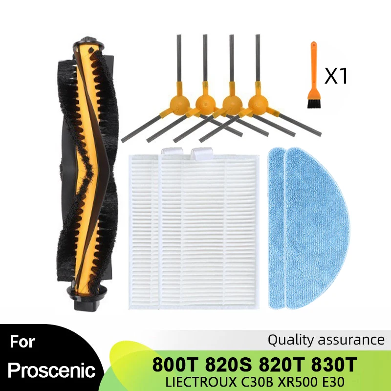 Per LIECTROUX C30B XR500 E30 Proscenic 800T 820S 820T 830T parti del vuoto del Robot spazzola laterale principale filtro Hepa Mop Rag accessori