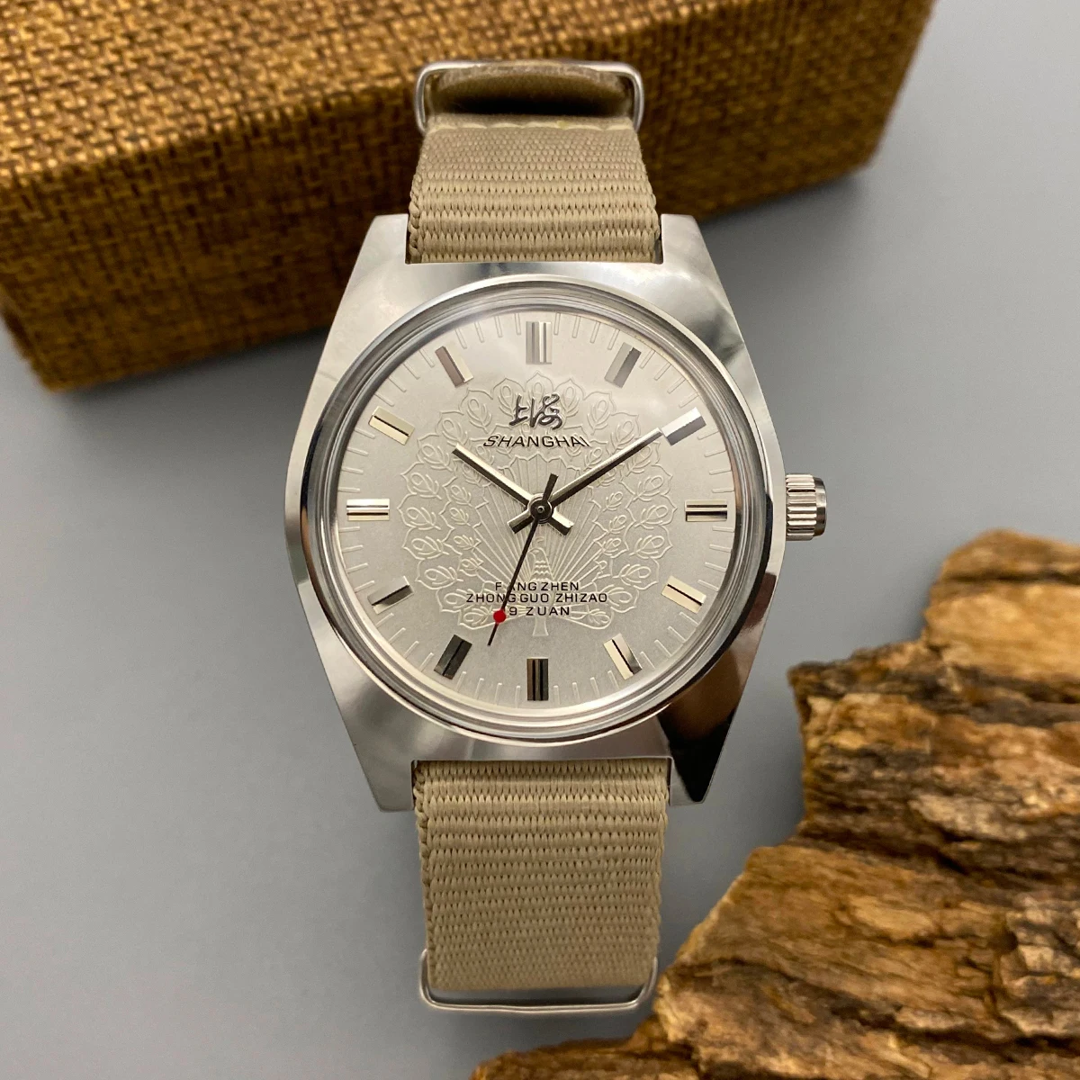 Herren Mechanische Uhr 7120 36mm Handaufzug Edelstahl Wasserdicht Shanghai Bauhaus Mode Vielseitig Alltagsgeschenk Urlaubsgeschenk