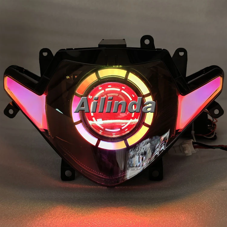 Suitable for Suzuki GSX250r modification and upgrade angel eye headlight assembly accessories motorcycle LED