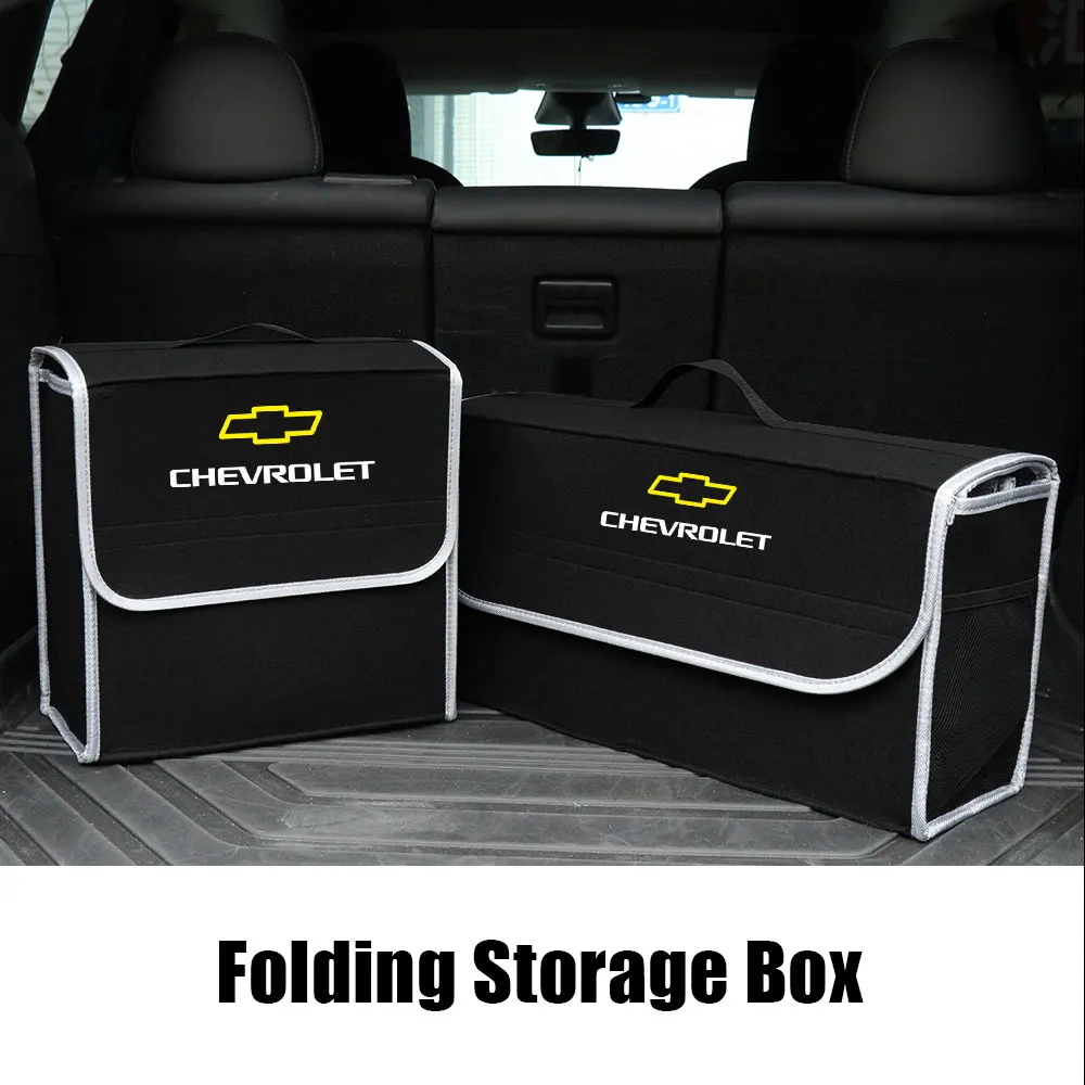 1pcs Car Trunk Storage Box Sundries Stowing Tidying Box For Chevrolet Cruze Captiva Sonic Spark Onix Orlando Sail Malibu Camaro