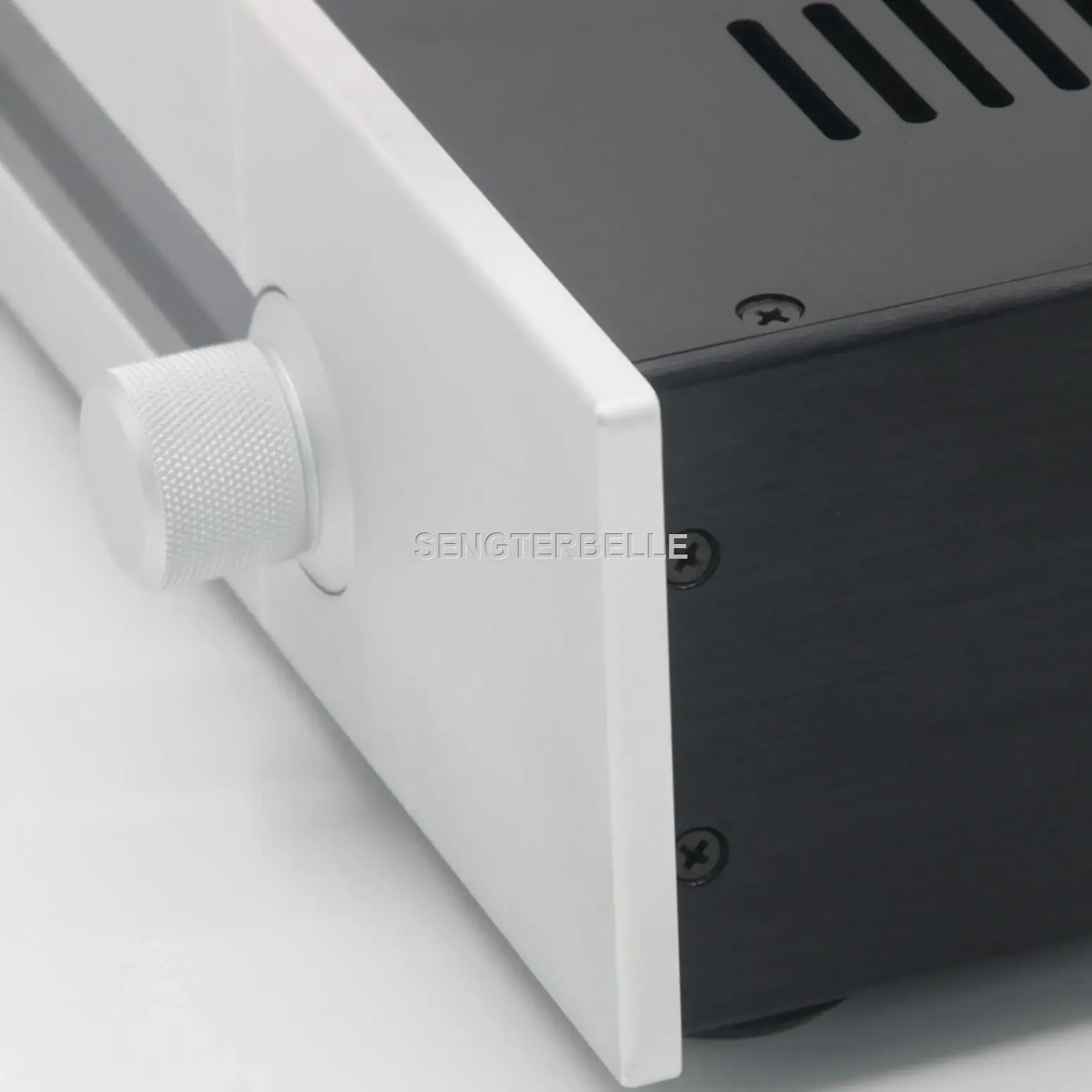 Chassi de pré-amplificador de alumínio completo HiFi 430x90x308MM Caixa de pré-amplificador de volume