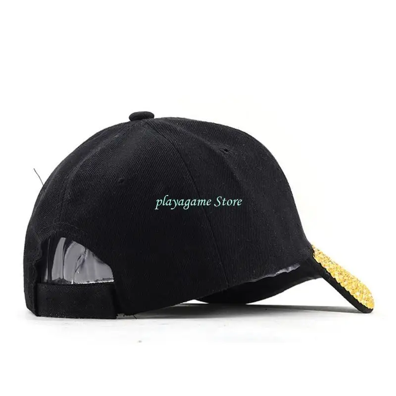 Y88A Crown Baseball Caps Adjustable Eye Catching Baseball Caps for Adult