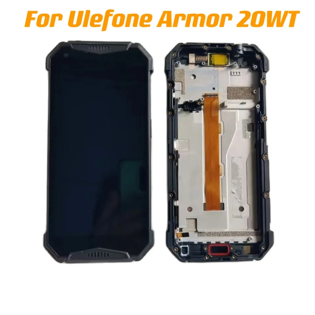 

Test Well Used For Ulefone Armor 20WT Cell Phone LCD Display With Frame Touch Screen Digitizer Assembly+Receiver+Fingerprint FPC