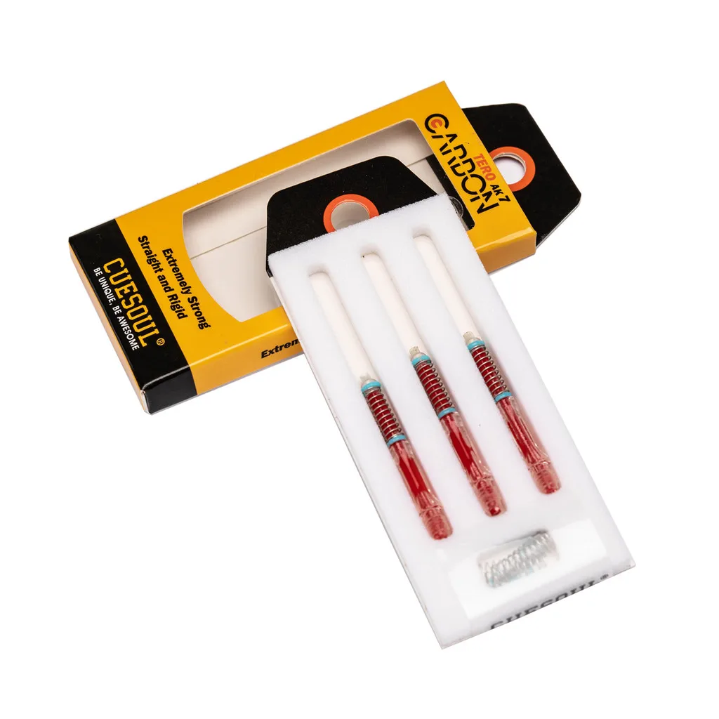 CUESOUL TERO AK7 مهاوي/ جذع رمي السهام الكربونية، نحيف، ربيعي مدمج تلسكوبي-أحمر، مجموعة من 3 قطع