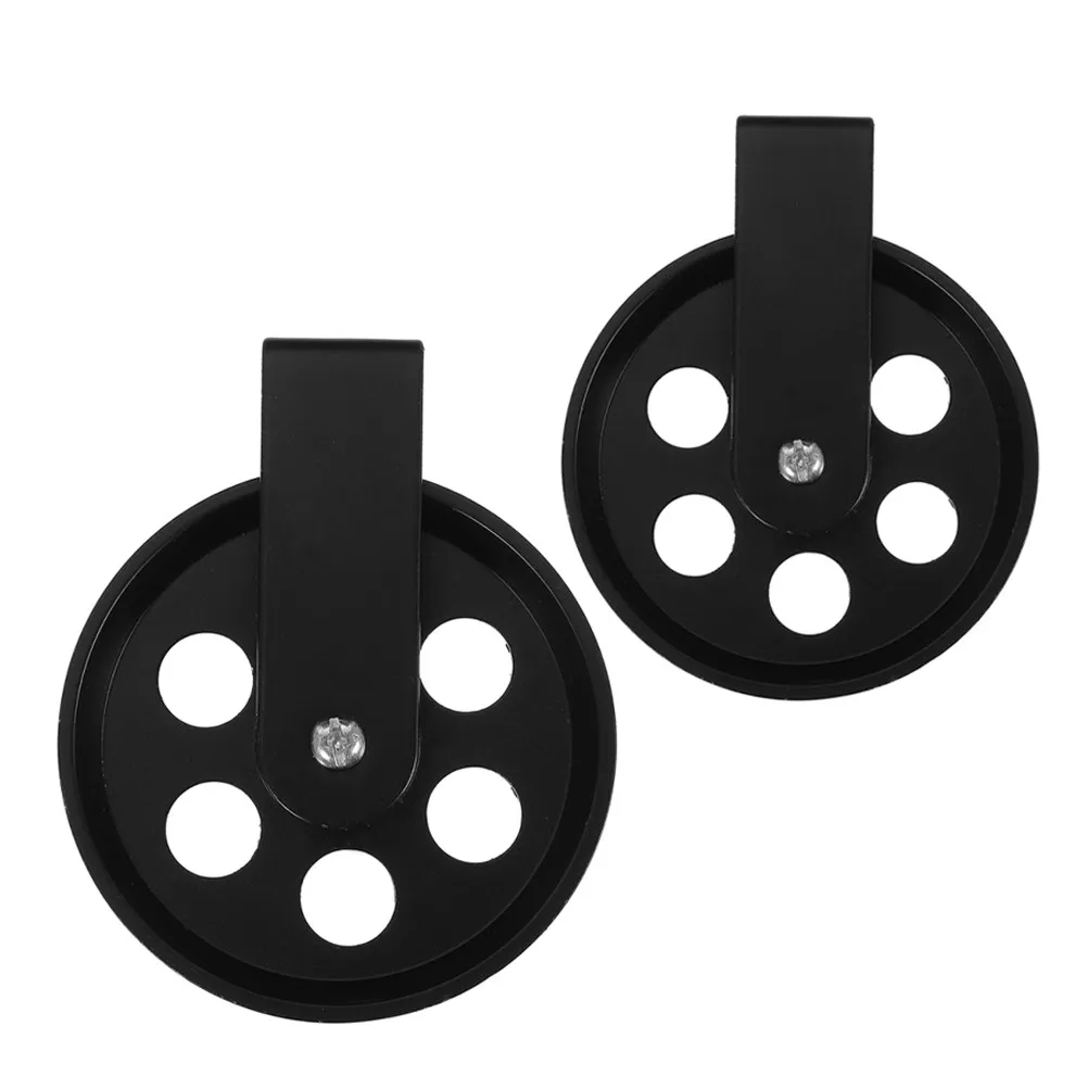 

2Pcs Heavy Duty Black Iron Lamp Pulley System Vintage Industrial Design Ceiling Mount for Chandeliers Pendant Lights Rustic