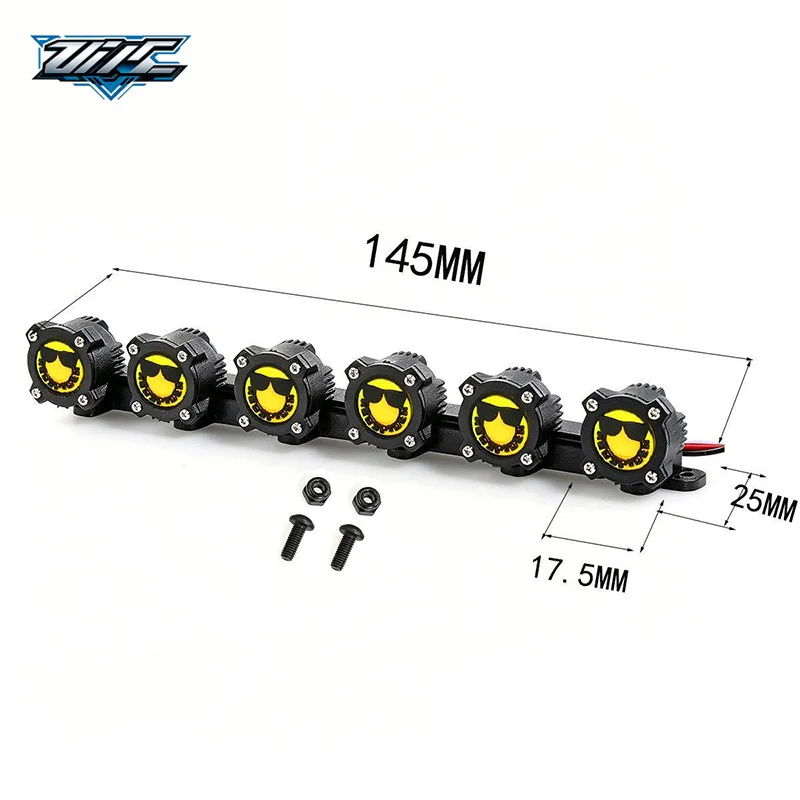 Bright‑LED Simulation Roof Lights 1/10 Scale RC Car Lamp For Traxxas TRX4 Axial SCX10 Yikong 4WD D90  MK07 MJX H8H Upgrade Parts