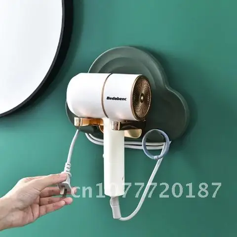 

Hair Dryer Shelf Toilet Stand Foldable Cloud Hair Dryer Hanger Perforated Bathroom Hair Dryer Storage Rack