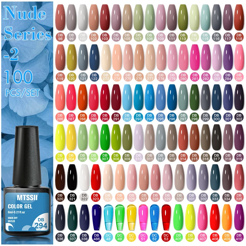 Mtssii 12/60/120pcs Set Of Gel Varnishes Glitter Nail Polish Set Semi Permanent Uv Gel kits Soak Off  Nail Art Manicure Big Set