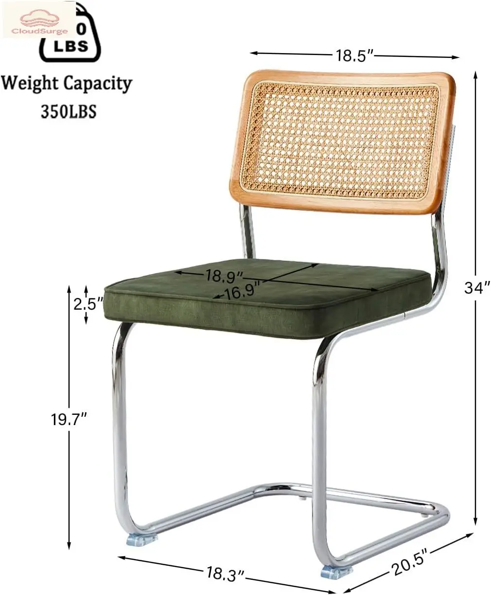 Green Rattan Dining…