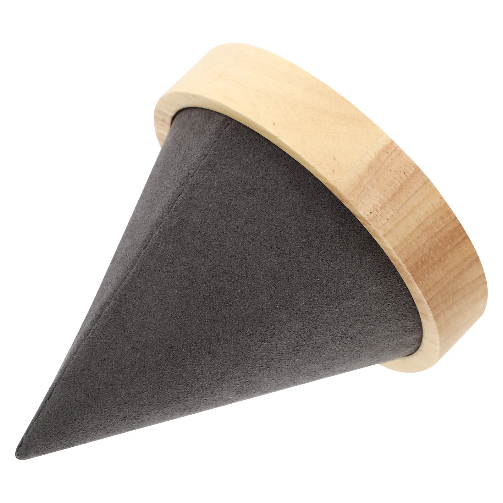 

Solid Wood Cone Shape Hand Bracelet Display Stand Elegant Jewelry Organizer for Retail Home Bangle Watch Holder