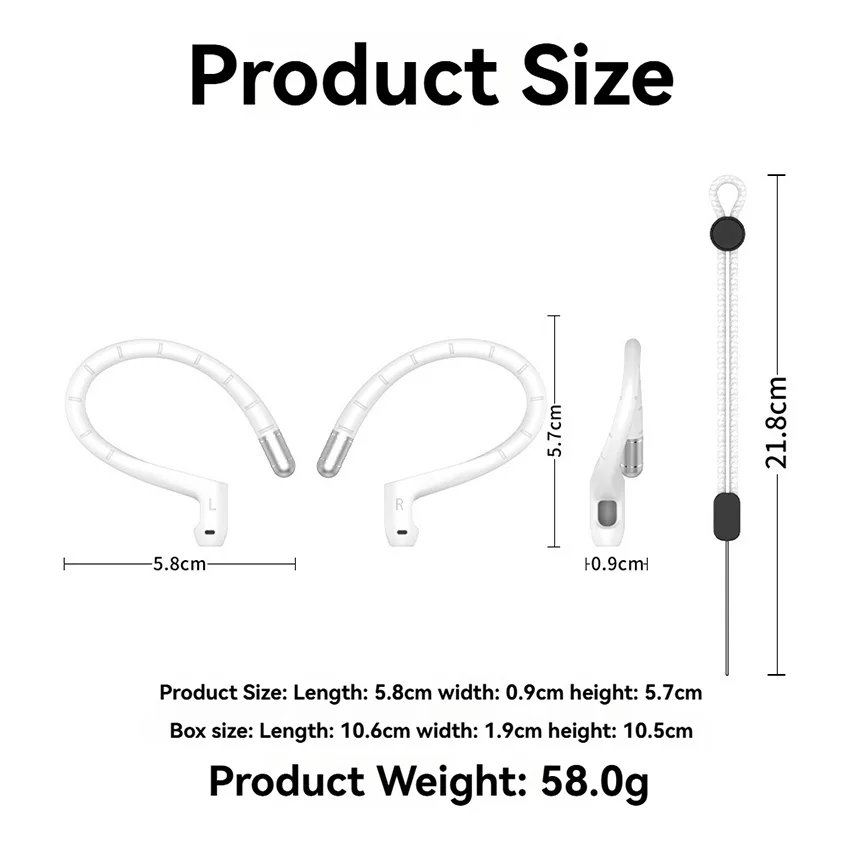 ل AirPods Pro 2/Pro/1/2/3/4 سماعة أذن من السيليكون مضادة للخسارة ملحقات سماعات الأذن