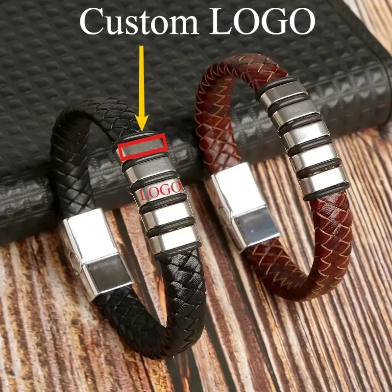 Eliminador de estática de cinco anillos de cuero, cadena de mano, cuerpo, elimina la electricidad estática, regalo, pulsera antiestática de invierno, logotipo personalizado