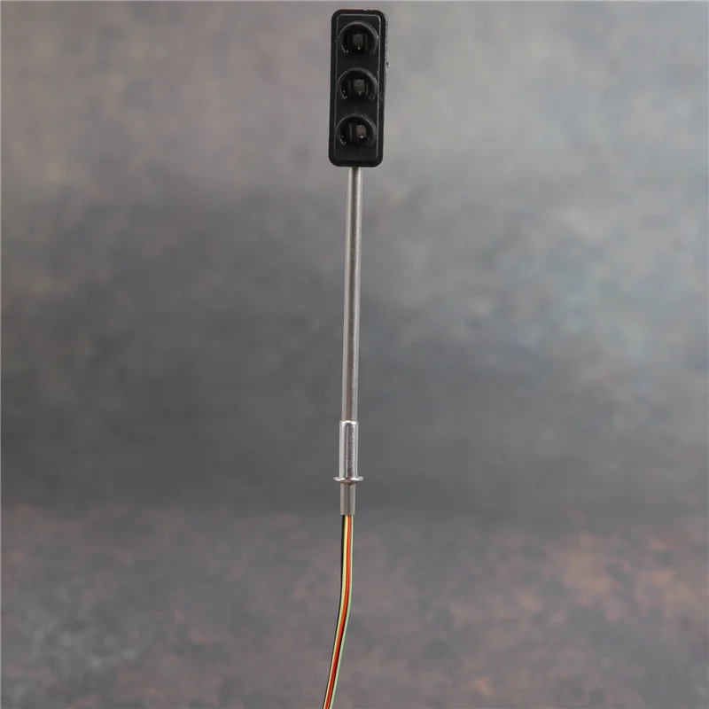 L72A-3 Color Traffic Light Signals Ho Oo Scale Model 6Led For Diy Sand Table Crossing Street Construction Railway Two Side