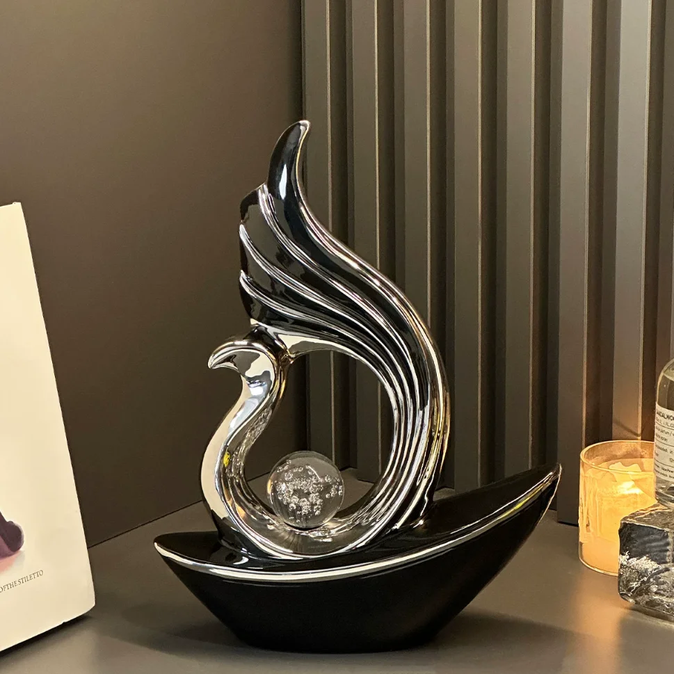 Creative Crystal Resin Ornaments Wine Cabinet Decorations Living Room Home TV Cabinet Luxury Home Decoration Accessories